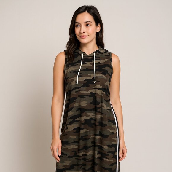 Camo Hoodie Maxi Dress – J for Justify – Size 3X - Picture 1 of 6